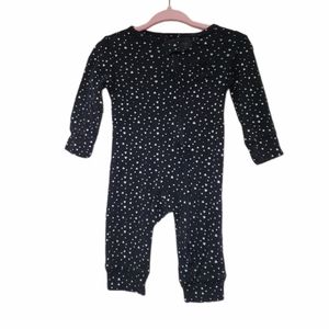 Carter's Longsleeve Romper 3 mo. Black